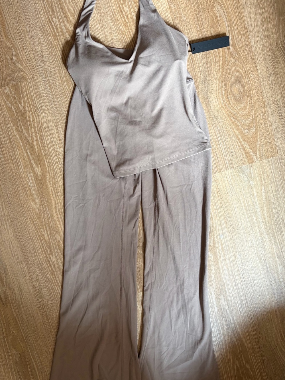 Oner Active Taupe Set - halter & pant XS